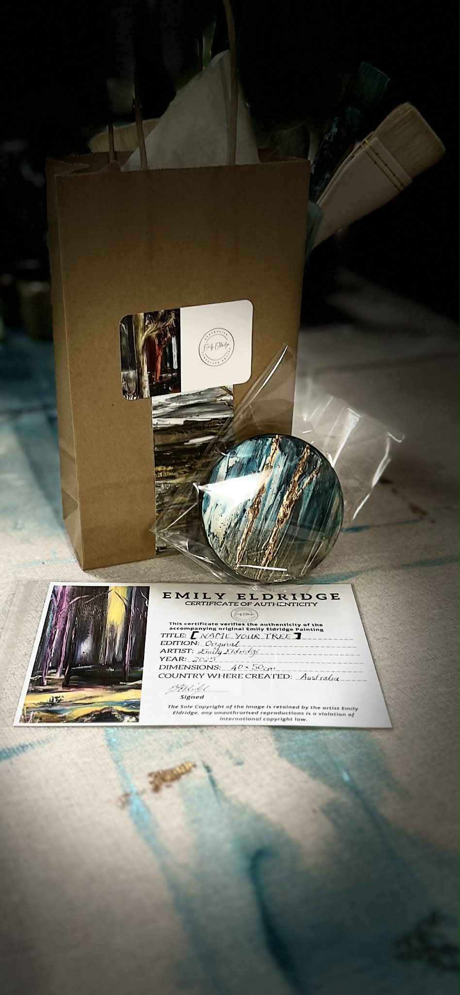 Name Your Tree (Number 1), Framed Tree with Gift Bag and Certificate